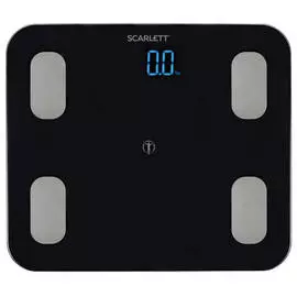 весы напольные SCARLETT SC-BS33ED46 150кг диагностич. черн.