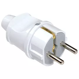 вилка с з/к прямая белый