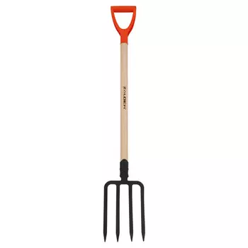 вилы копальные 122х19см c деревянным черенком V-ручка