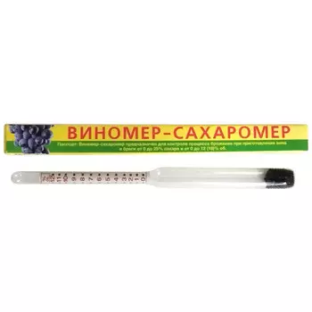 виномер-сахаромер в стеклянном корпусе