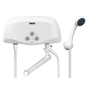 водонагреватель проточный ZANUSSI 3-logic 5,5 TS душ, кран