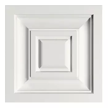 вставка декоративная BELLO-DECO В1 25х105х105мм стеновая полимер(xps) белая, арт. 00-00106513