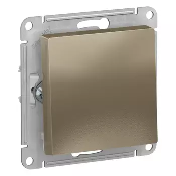 выключатель 1-клавишный Atlas Design шампань