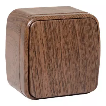 выключатель 1-клавишный EKF Минск 10А тёмное дерево