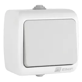 выключатель 1-клавишный EKF Мурманск 10А IP54, серый