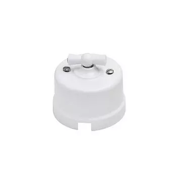 выключатель 1-клавишный ELECTRALINE 10А белый