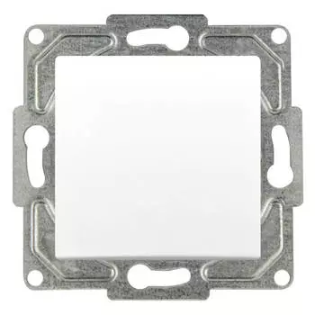 выключатель 1-клавишный GUNSAN Eqona белый