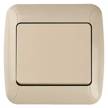 выключатель 1-клавишный GUNSAN Fantasy крем