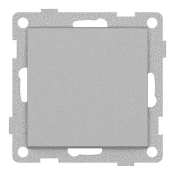 выключатель 1-клавишный GUSI Ugra проходной 10А серебро