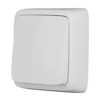 выключатель 1-клавишный HEGEL Alfa Slim белый