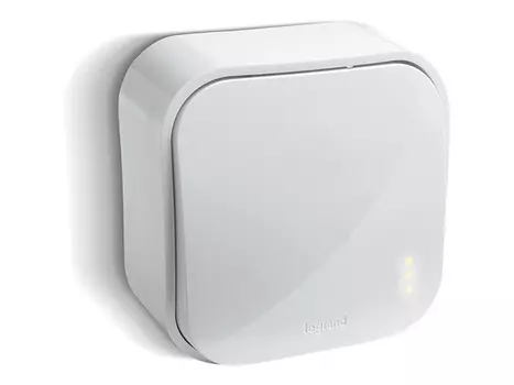 выключатель 1-клавишный LEGRAND Quteo белый