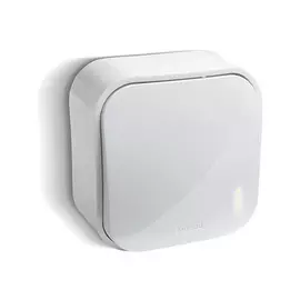 выключатель 1-клавишный LEGRAND Quteo белый