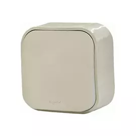 выключатель 1-клавишный LEGRAND Quteo бежевый