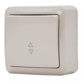 выключатель 1-клавишный LEZARD Viola проходной кремовый