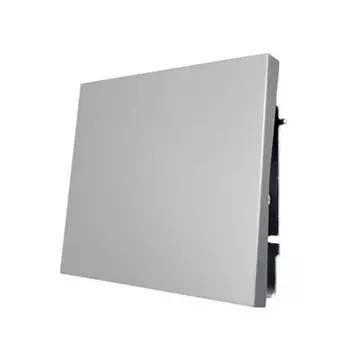 выключатель 1-клавишный LEZARD Zima серый матовый