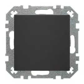 выключатель 1-клавишный LIREGUS Retro матовый черный