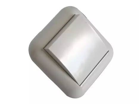 выключатель 1-клавишный Марьяна, белый, монтаж скрытый