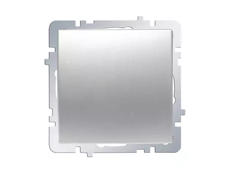 выключатель 1-клавишный NILSON Touran, cеребро