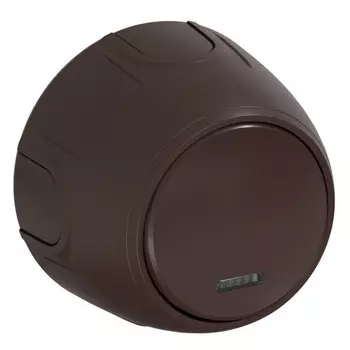 выключатель 1-клавишный ONEKEYELECTRO Rotondo с/п коричневый