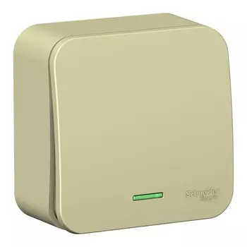 выключатель 1-клавишный SCHNEIDER ELECTRIC Blanca 10А с/и бежевый
