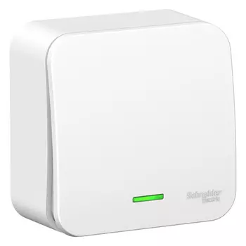 выключатель 1-клавишный SCHNEIDER ELECTRIC Blanca 10А с/и белый
