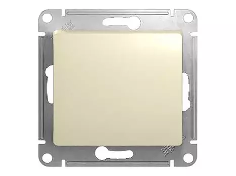 выключатель 1-клавишный SCHNEIDER ELECTRIC Glossa, бежевый