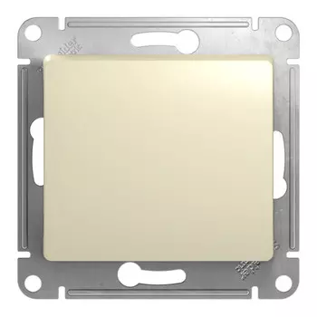 выключатель 1-клавишный SCHNEIDER ELECTRIC Glossa с индикацией бежевый