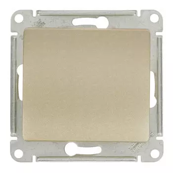 выключатель 1-клавишный SCHNEIDER ELECTRIC Glossa титан