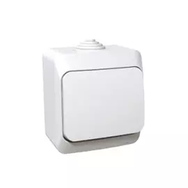 выключатель 1-клавишный SCHNEIDER ELECTRIC Этюд IP44, белый