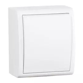 выключатель 1-клавишный SIMON серия 15 Aqua IP54, белый