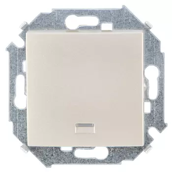 выключатель 1-клавишный SIMON серия 15 с индикацией шампань