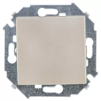 выключатель 1-клавишный SIMON серия 15 шампань