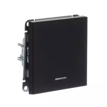 выключатель 1-клавишный SYSTEME ELECTRIC Art Gallery сх.1 16А карбон