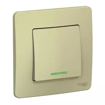 выключатель 1 клавишный SYSTEME ELECTRIC Blanca (cх.1) с/и 10А 250В бежевый