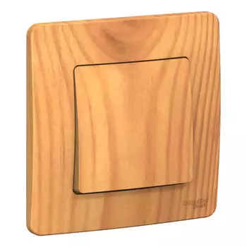 выключатель 1 клавишный SYSTEME ELECTRIC Blanca (cх.1) 10А 250В ясень