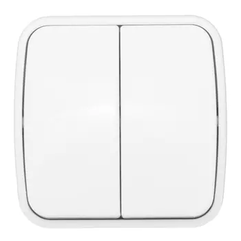 выключатель 2-клавишный EKF Минск 10А белый EGV10-023-10