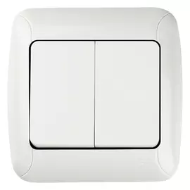 выключатель 2-клавишный GUNSAN Fantasy белый