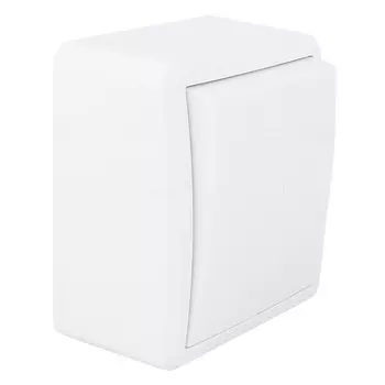 выключатель 2-клавишный ЭРА Эксперт с подсветкой 10А IP20 белый