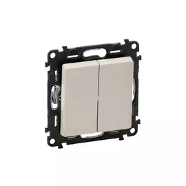 выключатель 2-клавишный LEGRAND Valena Life, слоновая кость