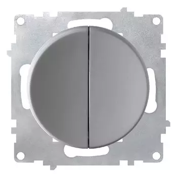 выключатель 2-клавишный ONEKEYELECTRO Florence серый