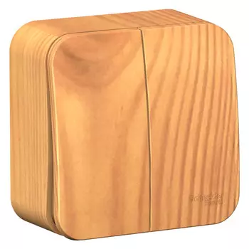 выключатель 2-клавишный SCHNEIDER ELECTRIC Blanca 10A ясень