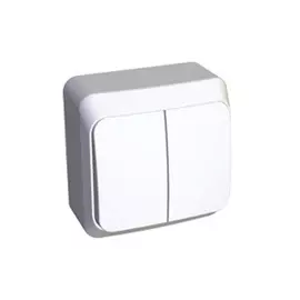 выключатель 2-клавишный SCHNEIDER ELECTRIC Этюд белый