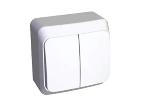 выключатель 2-клавишный SCHNEIDER ELECTRIC Этюд белый