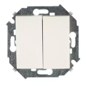 выключатель 2-клавишный SIMON серия 15слоновая кость