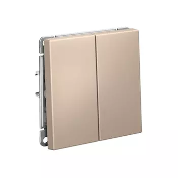 выключатель 2-клавишный SYSTEME ELECTRIC Art Gallery сх.5 10А песочный