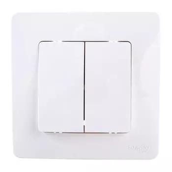 выключатель 2 клавишный SYSTEME ELECTRIC Blanca (cх.5) 10А 250В белый