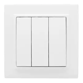 выключатель 3-клавишный EKF Минск 10А, белый