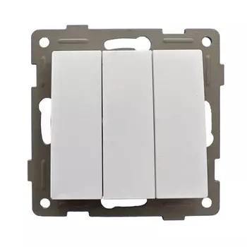 выключатель 3-клавишный GUSI Ugra белый