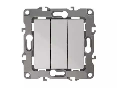 выключатель 3-клавишный ЭРА серия 12 белый