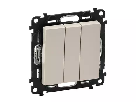 выключатель 3-клавишный LEGRAND Valena Life слоновая кость